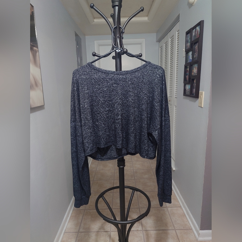 Fashion Nova Charcoal Knit Top